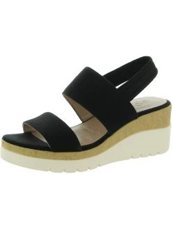 New 😀 SOUL Naturalizer Gogo 👩 Womens Canvas Slip On Wedge 🩴 Sandals 🛒