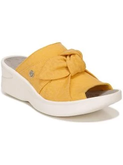 Outlet ✨ Bzees Smile 👩 Womens Bow Slip On Wedges 🎁