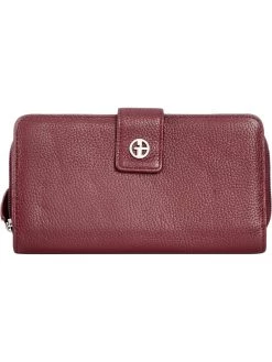 New ❤️ Giani Bernini Softy 👩 Womens Leather Organizational Zip Around Wallet ⌛