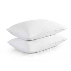 Hot Sale ๐ Puredown Peace Nest Set of 2 Grey Goose Down Feather Bed Pillow King Queen Standard Size Pillows โค๏ธ