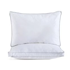 Best reviews of โ๏ธ Puredown Peace Nest Set of 2 Grey Goose Down Feather Bed Pillows, Made in USA ๐งจ