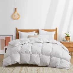Coupon ✨ Puredown Made in Germany 800 Fill Power 90% Down Fill European White Duck Down Comforter- Year Round 🤩