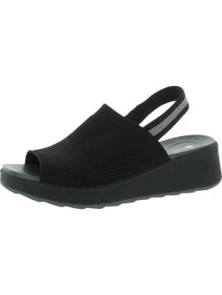 New ⌛ Bzees Nouveau 👩 Womens Slip On Wedge 🩴 Sandals ✨