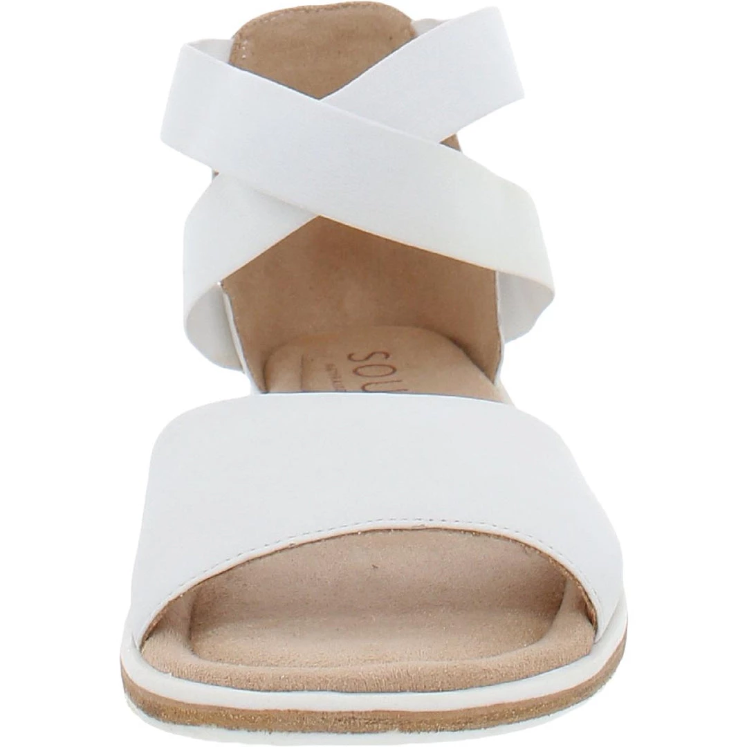 New ๐ SOUL Naturalizer Willa ๐ฉ Womens Leather Stretch Ankle Strap Flat ๐ฉด Sandals โญ 4 New ๐ SOUL Naturalizer Willa ๐ฉ Womens Leather Stretch Ankle Strap Flat ๐ฉด Sandals โญ - Image 2