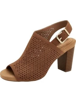 Budget 👍 Giani Bernini Jabril 👩 Womens Faux Leather Sling Back Heel 🩴 Sandals 💯