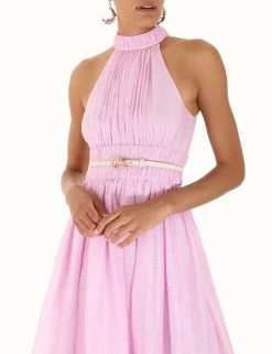 Budget 🛒 Zimmermann 👩 women Feather Thin Belt In Latte 🔔