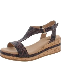 Hot Sale 🤩 Giani Bernini Terrii 👩 Womens Faux Leather Cork Wedges 🎁