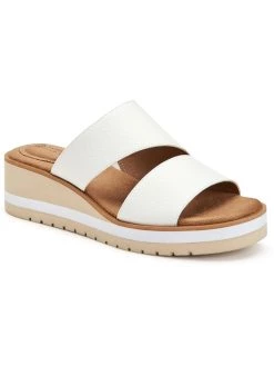Cheap ⌛ Giani Bernini Ryerr 👩 Womens Padded Insole Slip On Wedge 🩴 Sandals 👏