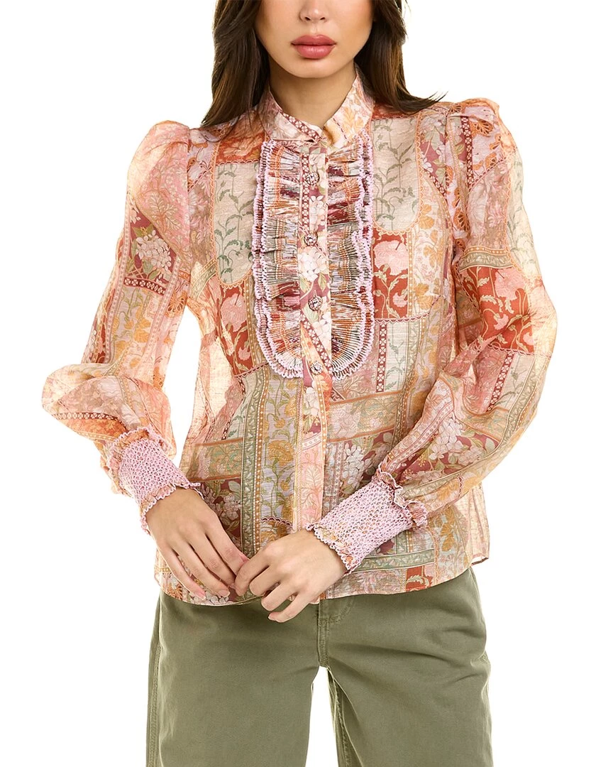 Coupon โจ women Zimmermann Kaleidoscope Linen & Silk-Blend Blouse ๐ 3 Coupon โจ women Zimmermann Kaleidoscope Linen & Silk-Blend Blouse ๐