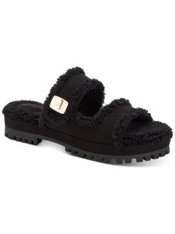Flash Sale ⌛ Giani Bernini Tameenna 👩 Womens Faux Fur Memory Foam Slide 🩴 Sandals 👍